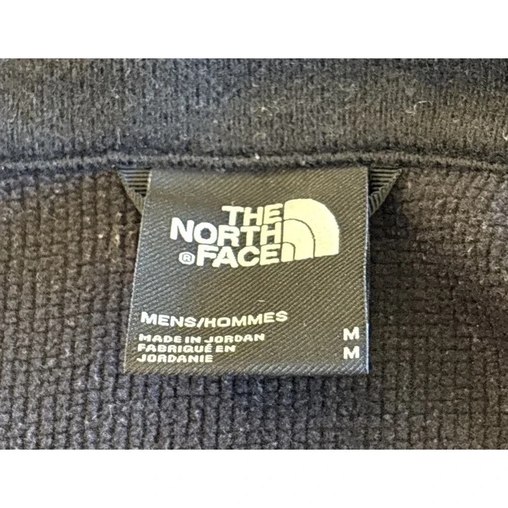 The North Face Mens Medium Windwall Full Zip Fleece Black Jacket